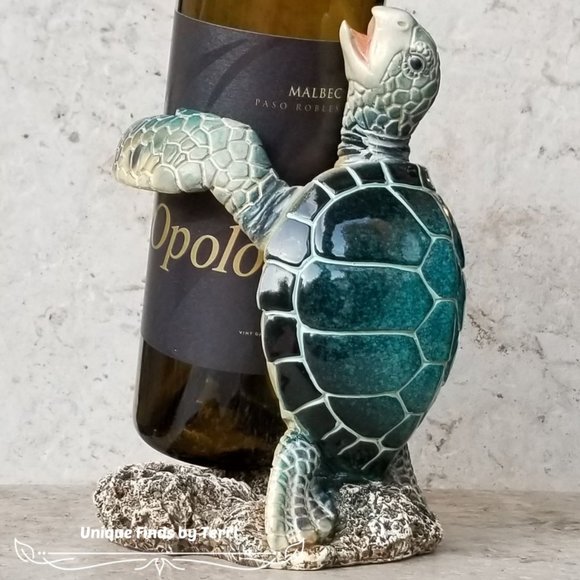 Accents | Last One Brand New Blue Sea Turtle Wine Bottle Holder | Poshmark